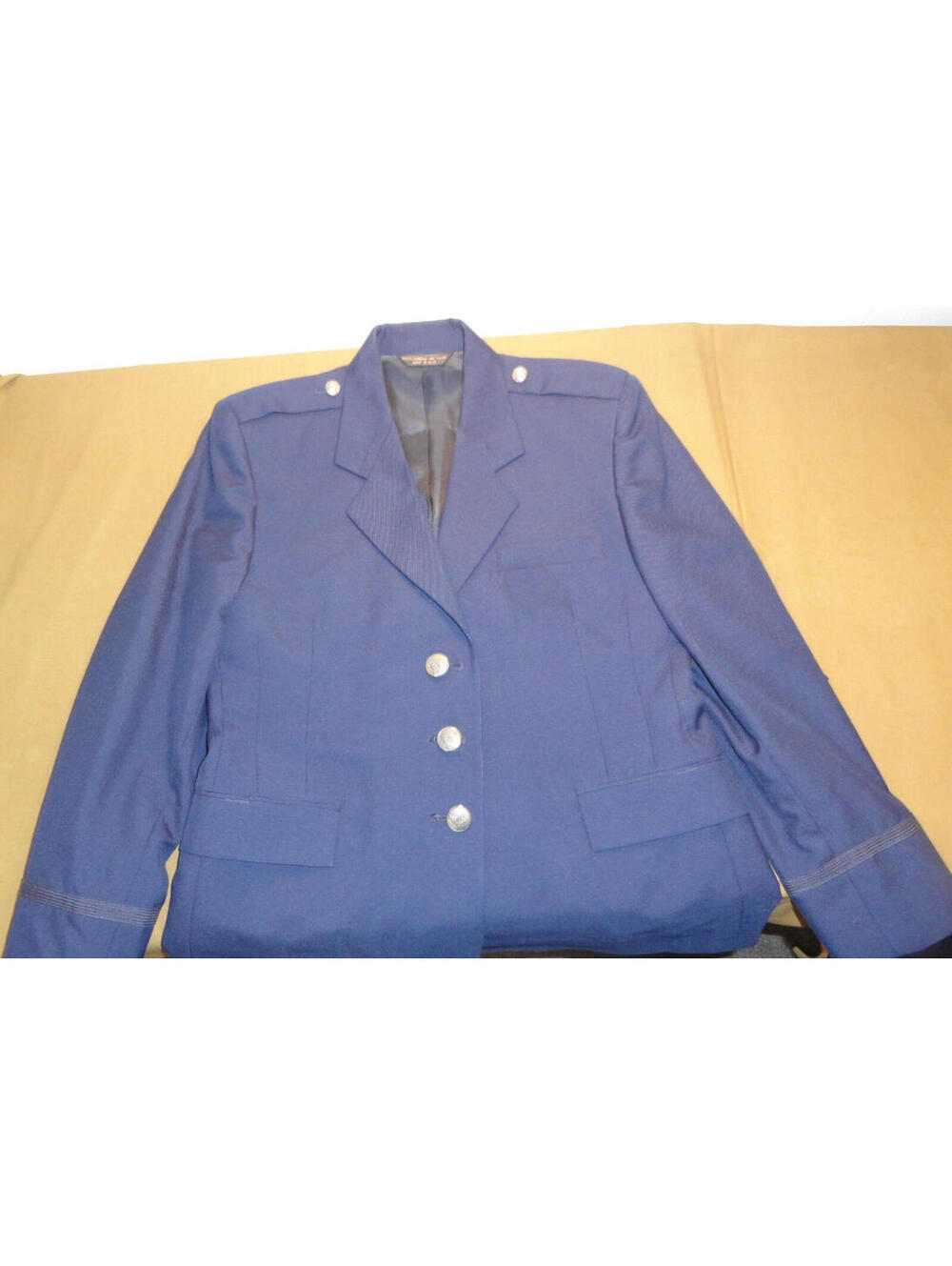 3 BUTTON BREMEN-BOWDON AIRMAN USAF US AIR FORCE DRESS BLUE COAT WOMENS  12MS USA